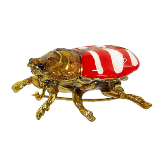 Брошь Скарабей